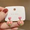 Brincos Tulipa Retro Francês Design de Nicho Feminino Temperamento de Alta Qualidade Todos os Brincos Combinados Doce Primavera e Verão Todos os Brincos Combinados