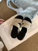 Sandalias Planas de Verano para Mujer Chuyuji 2026 Nuevas Sandalias Deslizantes de Estilo Casual Simple para Vacaciones en la Playa