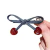 Pinza para el cabello con lazo de mezclilla estilo coreano para mujer, pinza lateral para flequillo, nuevo accesorio de horquilla de alta gama 2025
