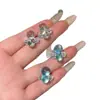 "Joia do Mar Rasante" Brincos de bola redonda com diamante brilhante estilo coreano, cristalinos, frescos e sofisticados, brincos versáteis e da moda