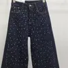 Jeans Holgados Design Sense Gestapo para Mujer Otoño e Invierno 2024 Nuevos Pantalones de Pierna Recta Pierna Ancha de Nicho