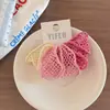 Elástico de Cabelo Infantil de Malha Larga Dopamina, Elástico de Alta Elasticidade, Argola de Cabelo Estilo Fresco, Acessório de Cabelo Versátil