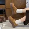 Zapatos Birkenstock de suela gruesa para mujer, nueva colección de otoño 2026, con parte superior de piel, diseño retro, cómodos para usar todo el día y estilo casual de plataforma.