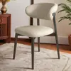 Silla de Comedor de Cuero Moderna Simple de Lujo Ligero Silla Taburete con Respaldo Silla de Respaldo Simple para Hotel Estudio Restaurante