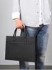 Nuevo Bolso Simple Personalizable con Logo para Documentos Oficiales Bolso de Negocios Casual para Hombres Bolso para Laptop Bolso de Conferencia
