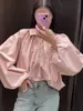 Comercio Exterior Transfronterizo Ropa de Mujer 2026 Nuevo Estilo Europeo y Americano Moda Holgada Solapa Globos Manga Larga Chaqueta Bomber