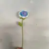 Venta al por mayor de fábrica rosa de lana tejida a ganchillo rosa tejida simulación ramo DIY terminado transfronterizo