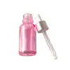 Frasco de óleo essencial ouro rosa atacado frasco de vidro pêssego conta-gotas de cabeça plástica 10ml30ml100ml pequeno frasco de amostra