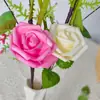 Rosas Artificiales de Espuma, Flores Falsas, Flores Artificiales Terminadas para Bodas, Arreglos de Paisajismo, Arreglos Florales de Alta Gama, Decoraciones de Ramo