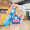 Engraçado pele frita Dudu Internet celebridade pvc chaveiro pingente pequeno presente Cartoon boneca atacado chaveiro pingente