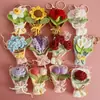 Dulce Colgante de Ramo Tejido a Mano, Elaborado Adorno de Ramo de Flores de Ganchillo de Hilo, Encanto Creativo de Bolso de Flores Hecho a Mano