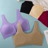 Tallas Múltiples Plus Gordo Botones Ampliados Hebilla Frontal Hombro Ancho Íntimos Espalda Hermosa Seda de Hielo Sin Costuras Top Tubo Sujetador Push-Up Sin Aros