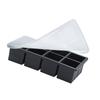 Cubo de hielo de silicona Benhaida de ocho cuadrados para whisky, nuevo fabricante de cubitos de hielo de 8 cuadrados