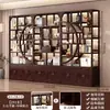 Novo Armário de Exposição Estilo Chinês, Prateleira Multiuso para Armazenamento de Chá, Divisória Decorativa para Sala de Estar, Armário de Exposição e Armazenamento para Sala de Chá do Escritório