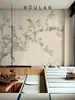 Papel Tapiz Beige Bosque Papel Tapiz Verde Estilo Campestre Americano Sala de Estar Sofá Pared de Fondo para TV Dormitorio Pared del Cabecero Revestimiento de Pared