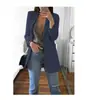 Desejo Amazon 2025 Moda Europeia e Americana Cardigã Slim com Lapela Elegante Blazer de Terno para Mulheres