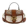 Bolso bandolera para mujer 2024 primavera nueva moda bolso comodín contraste de color textura hombro bandolera bolso de silla de montar al por mayor