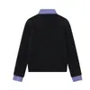 Tricô de casal Urso Mágico outono e inverno, estilo coreano, corte relaxed, com design falso de duas peças, estilo retrô universitário e um suéter com gola