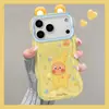 Orejas de Dibujos Animados Lindas Adecuadas para Funda de Teléfono Móvil Apple 16Pm Iphone17 Silicona 14 Doble Soporte 15 Dibujos Animados 18 Femenina