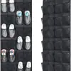 Venta caliente transfronteriza bolsa de almacenamiento colgante de puerta de 24 compartimentos bolsa de almacenamiento bolsa de almacenamiento bolsa de almacenamiento de zapatos bolsa colgante de almacenamiento de rejilla multicapa