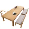 Sala de Estar Minimalista Moderna Escritorio Grande de Madera Maciza Escritorio de Estudio para Múltiples Personas Estudiante Escritorio para Oficina en Casa Mesa Larga Banco de Trabajo
