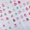 Elemento navideño DIY accesorios para funda de teléfono cuentas sueltas creativa gota acrílico árbol de Navidad muñeco de nieve pulsera cuentas