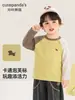 Kaka Panda Roupas Infantis Camiseta de Manga Longa para Crianças Camada Base para Meninos Top de Outono para Meninas Roupinhas de Bebê e Criança Pequena Outono Tendência