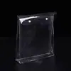 Saco de embalagem transparente de PVC para roupas, edredons, roupas íntimas, saco de botão transparente de PVC, conjunto de 4 peças de embalagem para têxteis domésticos com logotipo impresso