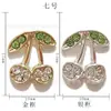 Joyería de Aleación para Uñas con Diamantes de Cereza Transfronteriza Joyería de Aleación Lujo Ligero Lindo Pequeño Fresco Super Brillante Decoración de Uñas de Cereza Venta al por Mayor