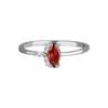 Anel de Prata de Lei S925 Banhado a Ouro 18K com Diamante Vermelho Oval para Mulheres, Anel de Granada Exquisito Estilo Palácio Retrô Nicho