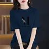 Camiseta de Manga Corta de Algodón Puro Estilo Coreano para Mujer 2026 Nueva Moda de Verano Ajuste Holgado que Cubre el Cuerpo y Luce Adelgazante, Versátil Top Rojo Rosa