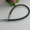 Pulsera de Muñeca PU Versátil de Gama Alta de 6 mm, Correa para Teléfono, Nuevo Estilo, Hebilla Cuadrada de Cuero, Cadena de Mano de Cuerda Redonda, Accesorio para Teléfono