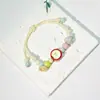 Pulsera de Cerámica Jingdezhen Nueva Pulsera de Cerámica China Joyería Estudiante Estilo Tíbet Cuerda Trenzada a Mano Puesto Regalo para Estudiante