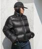 Abrigo Corto de Algodón para Mujer 2025 Invierno Nuevo Estilo Europeo y Americano Petite Cuello Alto Chaqueta de Algodón Acolchada Gruesa Abrigo Acolchado de Algodón Moderno