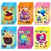Grande Promoção 6 Folhas/Pacote Adesivos de Quebra-Cabeça de Halloween Abóbora Gato Caveira Expressão Mutável Decoração DIY Adesivos Família