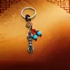 Estilo Étnico Chinês Liga Vajra Chaveiro Pingente Decoração Acessório de Bolsa Ornamento de Metal Pequeno Presente Venda por Atacado