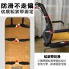 Cojín de Silla de Oficina de Bambú de Verano con Respaldo Integrado, Cojín de Asiento Transpirable para Sillas Ejecutivas y Sillas de Gaming