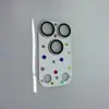Adecuado para iPhone 18 Pro Max, armadura metálica con incrustaciones de diamantes de colores DIY, película protectora de lente integrada para Apple 17 Pro