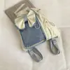 Bolsa tote transparente 2D de grande capacidade, nova bolsa tote de ombro da moda 2026 com um laço, fofa e versátil