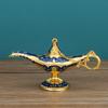 Lâmpada Mágica de Aladdin Criativa Retro Luz de Luxo Lâmpada dos Desejos Artesanato em Metal Decoração de Casa Enfeites Russos