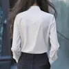 Tops de AliExpress, nuevas camisetas transfronterizas, tops de manga larga con corbata de lazo, moda casual europea y americana para mujer