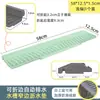 Alfombrilla escurridora extendida de bordes estrechos para fregaderos de cocina, con diseño inclinado para el drenaje del agua, a prueba de salpicaduras y material de silicona para el almacenamiento