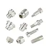 Conector Adaptador de Tubulação de Fluido em Aço Inoxidável CNC de Ningbo, Parafuso de Transição, Coluna Adaptadora Hidráulica de Base de Conexão Rápida
