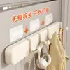 Ganchos de Puerta Invisibles, Plegables, Ganchos para Ropa sin Taladro para Entrada, Baño, Pasillo, Dormitorio, Estante de Almacenamiento para Ropa Montado en la Pared