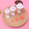 Molde de Primavera de Flor Pequeña de 3 Piezas DIY Artificial Horneado Fondant Herramienta para Pastel Horneado Novato Fácil Desmoldado Limpieza