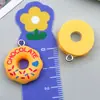 Colgante de Resina de Donut Multicolor Transfronterizo Accesorios Hechos a Mano DIY Pendientes Collar Pulsera Llavero Accesorios para Joyería