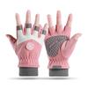 Guantes Cálidos para Niños y Niñas Estilo Cordón Engrosados Invierno Impermeables para Montañismo al Aire Libre Antideslizantes Ciclismo Guantes para Niños