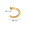 Anillos Abiertos de Acero Inoxidable Accesorios para Joyería DIY Anillo Único Dorado Accesorios Hechos a Mano Anillas de Salto Anillos de Conexión para Collares y Pulseras