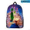 Venta Directa Transfronteriza Nuevo Monstruo Verde de Piel Grinqi Periférico Impresión Digital 3D Mochila de Tendencia Europea y Americana