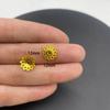 Accesorios de joyería de aleación DIY pétalos huecos soporte de flores cuentas espaciadoras para pulsera cuentas de posicionamiento material de capullo de flor V149